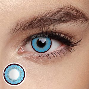 Coloredeye Sunflower Blue Prescription Cosplay Colored Contact Lenses