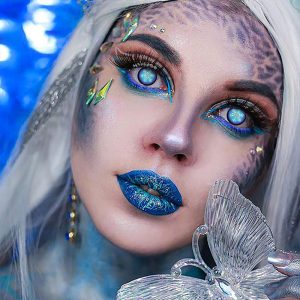 Coloredeye Blind Snowflake Cosplay Colored Contact Lenses