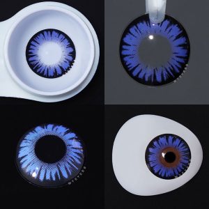 Coloredeye Miracle Times Deep Blue Prescription Cosplay Colored Contact Lenses
