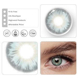 Coloredeye Tiny Iris Green Large Pupil Prescription Colored Contact Lenses