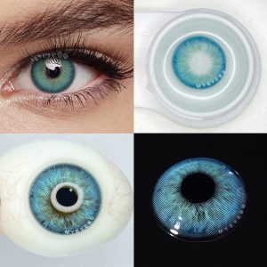 Coloredeye Aegean Sea II Blue Prescription Men Colored Contact Lenses