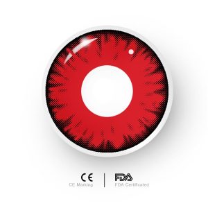 Coloredeye Miracle Times Red Prescription Cosplay Colored Contact Lenses