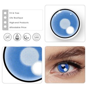 Coloredeye Blind Cloud Rim Blue Cosplay Colored Contact Lenses