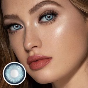 Coloredeye Pearlescent Blue Prescription Colored Contact Lenses