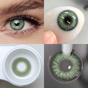 Coloredeye Rime Green Prescription Colored Contact Lenses
