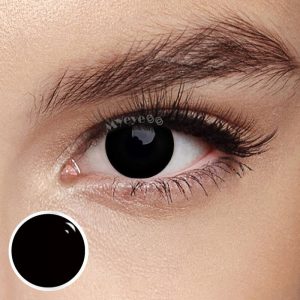 Coloredeye Blind Mini Sclera Black Out Cosplay Colored Contact Lenses