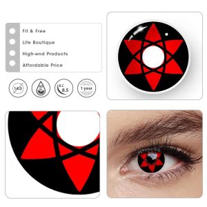 Coloredeye Sasuke Mangekyou Sharingan Narut Cosplay Colored Contact Lenses