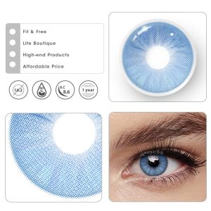 Coloredeye Iceberg Blue Prescription Colored Contact Lenses