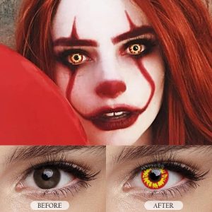 Coloredeye Flame Prescription Cosplay Colored Contact Lenses