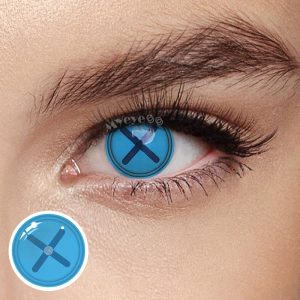 Coloredeye Blind Button Eye Blue Cosplay Colored Contact Lenses