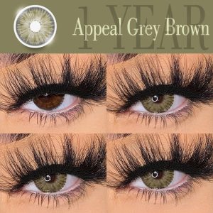 Coloredeye New York II Appeal Grey Brown Prescription Colored Contact Lenses