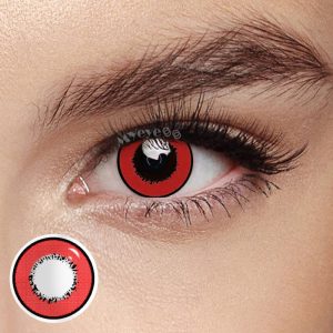 Coloredeye Elements Red Prescription Cosplay Colored Contact Lenses