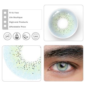 Coloredeye Ocean Blue Prescription Men Colored Contact Lenses