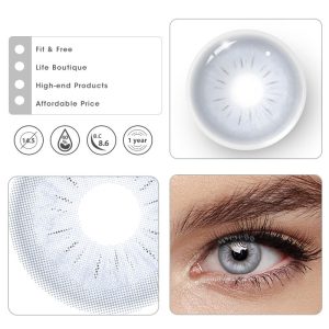 Coloredeye Neo Sunflower Grey Prescription Colored Contact Lenses
