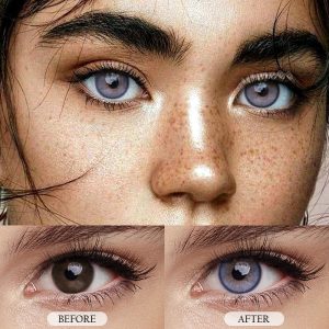 Coloredeye Genshin Moon Blue Prescription Colored Contact Lenses