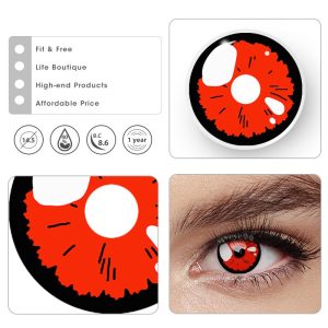 Coloredeye Black Lobelia Red Cosplay Colored Contact Lenses