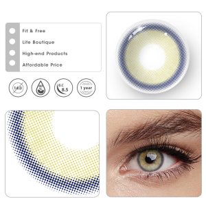 Coloredeye Neala Yellow Brown Prescription Colored Contact Lenses