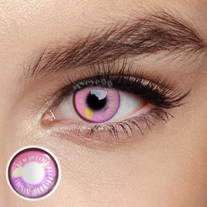 Coloredeye Anime Tear Pink Prescription Cosplay Colored Contact Lenses