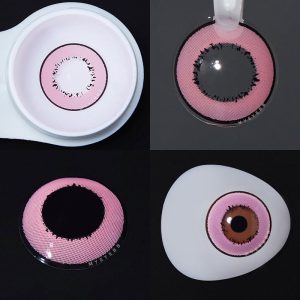 Coloredeye Elements Pink Prescription Cosplay Colored Contact Lenses