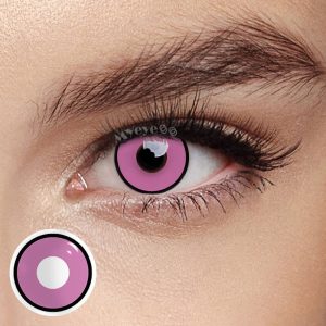 Coloredeye Minecraft Pink Prescription Cosplay Colored Contact Lenses
