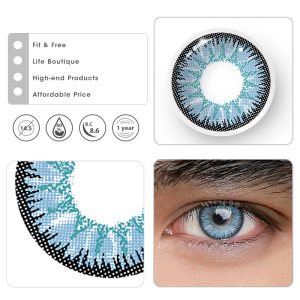 Coloredeye Wild Nature Blue Prescription Men Colored Contact Lenses