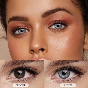 Coloredeye Cocoa Blue Prescription Colored Contact Lenses