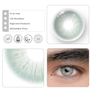 Coloredeye Rome Times Green Prescription Men Colored Contact Lenses