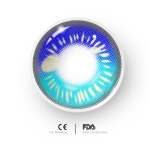 Coloredeye Anime Tear Blue Prescription Cosplay Colored Contact Lenses