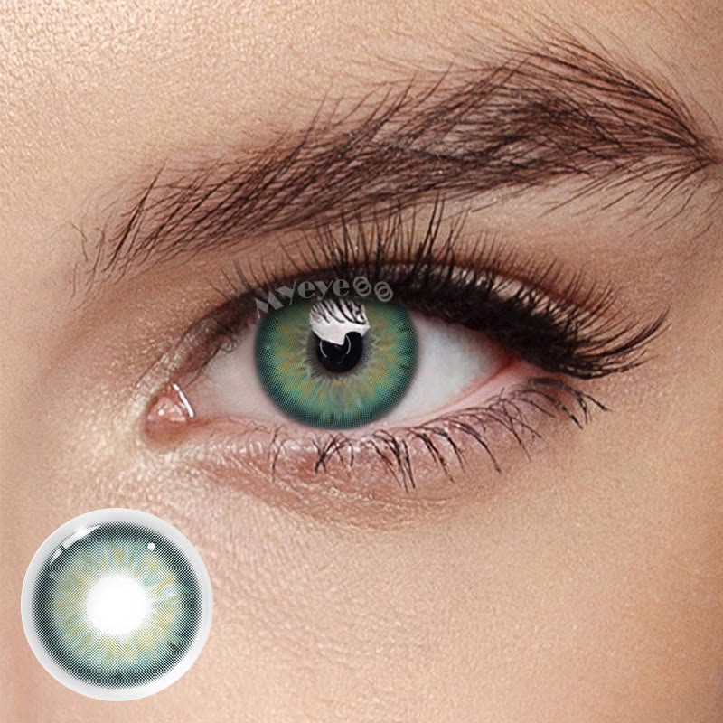 Coloredeye Aegean Sea II Green Prescription Colored Contact Lenses