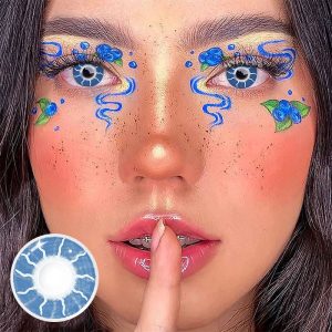 Coloredeye Flash Blue Prescription Cosplay Colored Contact Lenses