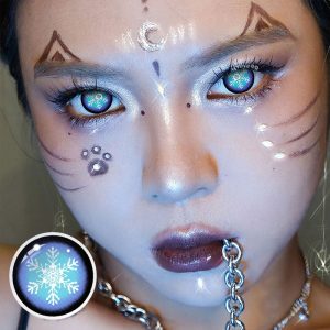 Coloredeye Blind Snowflake Cosplay Colored Contact Lenses