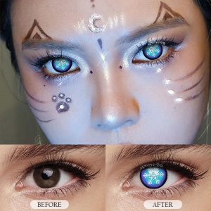 Coloredeye Blind Snowflake Cosplay Colored Contact Lenses