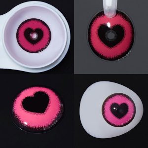 Coloredeye Blind Anime Yandere Pink Prescription Cosplay Colored Contact Lenses