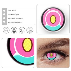 Coloredeye Blind Titan Pink Cosplay Colored Contact Lenses