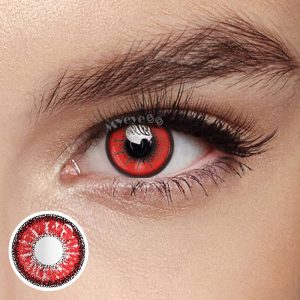 Coloredeye Red Prescription Cosplay Colored Contact Lenses