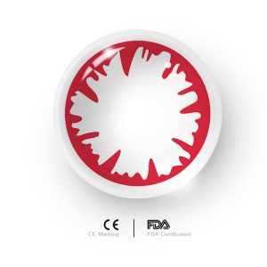 Coloredeye Incubus Red Prescription Cosplay Colored Contact Lenses