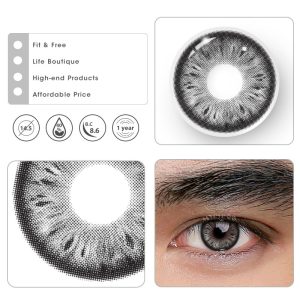 Coloredeye Cocoa Black Prescription Men Colored Contact Lenses