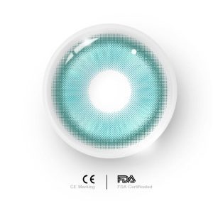 Coloredeye Magic Coral Cyan Green Prescription Colored Contact Lenses