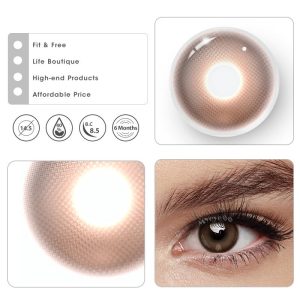 Coloredeye Misty Orange Brown Prescrition Colored Contact Lenses | 6 Months