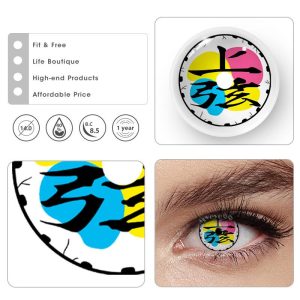 Coloredeye Blind Douma Prescription Cosplay Colored Contact Lenses