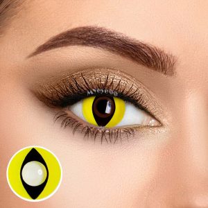 Coloredeye Yellow Cat Eyes Prescription Cosplay Colored Contact Lenses