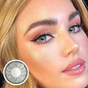 Coloredeye Vika Tricolor Dolce Grey Prescription Colored Contact Lenses