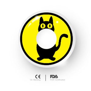 Coloredeye Yellow Cat Prescription Cosplay Colored Contact Lenses