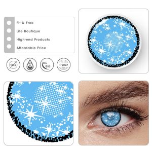 Coloredeye Blind Coral Blue Cosplay Colored Contact Lenses