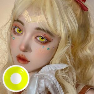 Coloredeye Yellow Block Prescription Cosplay Colored Contact Lenses
