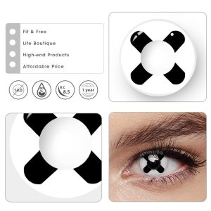 Coloredeye Black Cross Cosplay Colored Contact Lenses
