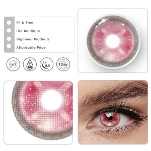 Coloredeye Stitch Button Pink Cosplay Colored Contact Lenses丨1 Day