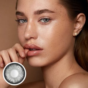 Coloredeye Pearlescent Grey Prescription Colored Contact Lenses