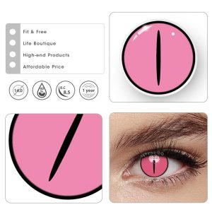 Coloredeye Blind Kamado Nezuko Rose Cosplay Colored Contact Lenses