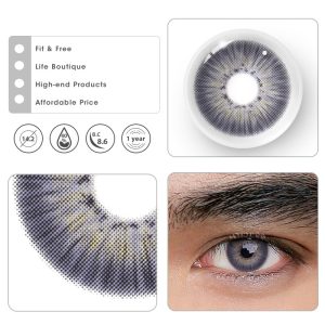 Coloredeye New York III Violet Prescription Men Colored Contact Lenses